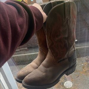Justin Boots Dark Brown Cowboy Boots